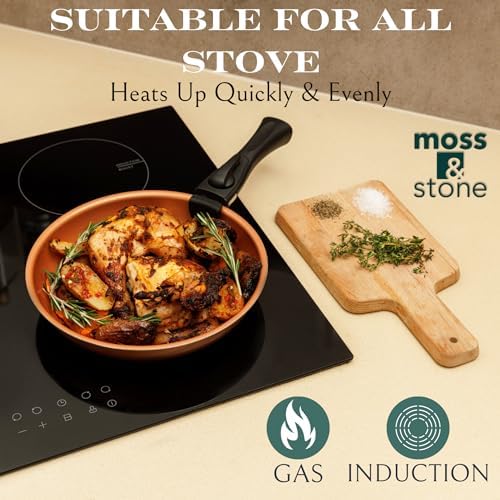 Moss & Stone 7-Piece Nonstick Pots and Pans Set, Removable Handle