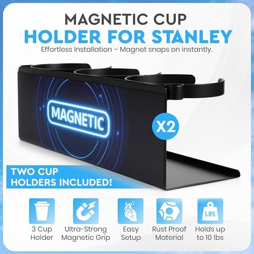 Magnetic Stanley Cup Holder for Refrigerator, Water Bottle Organizer