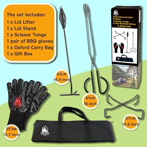 5-in-1 Dutch Oven Camping Accessories Kit