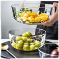 Glass Baking Bowl Large Salad Bowl for Oven/Microwave/Freezer Glass