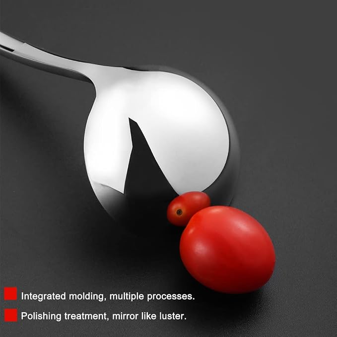 Kitchen Soup Ladle 304 Stainless Steel Punch Metal Luminous Ladell Spoons - Image 7