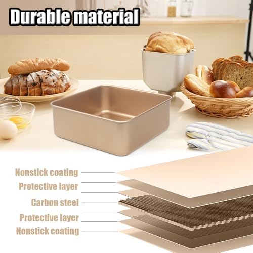 Baking Pan, 2 Pack Brownie Pan Square Baking Pan Square Cake Pans For