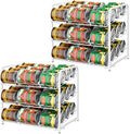 BTY 3-Tier Can Organizer, 2 Pack, White