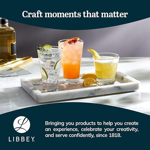 Libbey Highball Glasses Set of 6, Clear Restaurant Quality 12 Oz