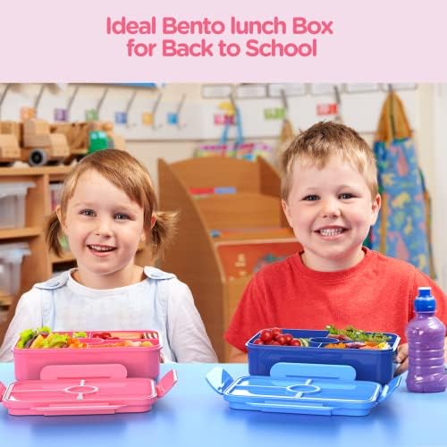 Jelife Kids Lunch Bento Box, Large Bento-Style Leakproof Lunch Boxes