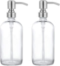 2 Pack Thick Clear Glass Pint Jar Soap Dispenser by Unknown