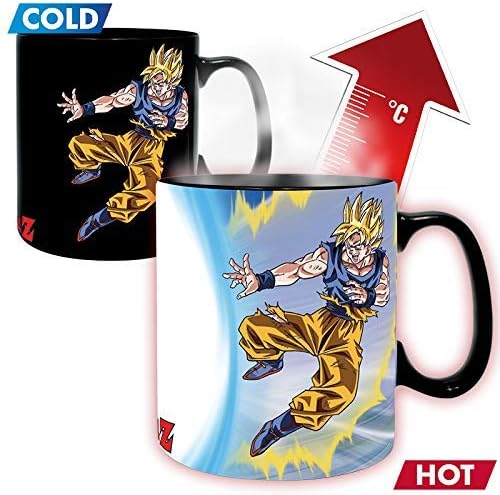 ABYSTYLE Dragon Ball Z Goku vs Buu Heat Change Mug and Coaster Dragon