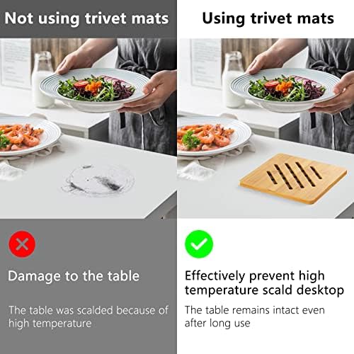 Bamboo Trivet Kitchen Bamboo Hot Pads Trivet Natural Bamboo Trivet Mat