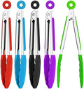 7 Inch Silicone Tongs Set, 5 Pieces