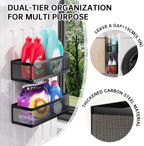 2-Pack Magnetic Shelves for Laundry Room