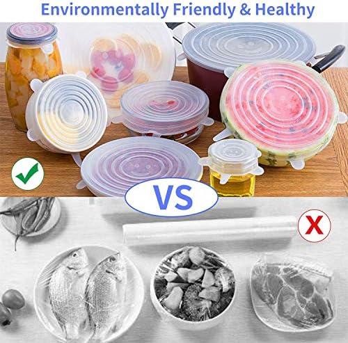 Silicone Stretch Lids, 18 Pack