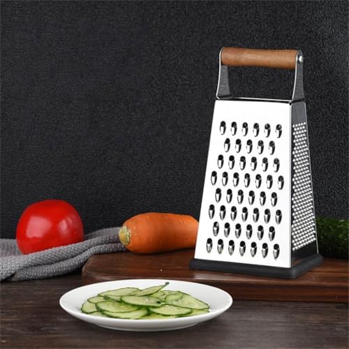 Stainless Steels Metal Box Grater Handheld Kitchen Food Shredders for