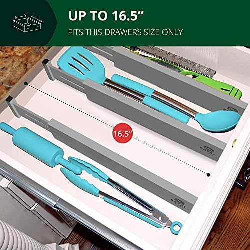 ROYAL CRAFT WOOD Adjustable Bamboo Drawer Dividers Organizers