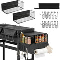 3 Pack Magnetic Storage Bins for Traeger with 10 Hooks