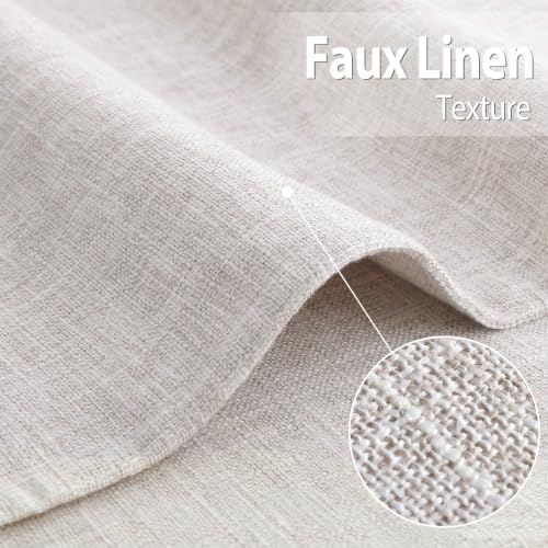 homing Faux Cotton Linen Placemats Set of 6, Cloth Dining Table Mats