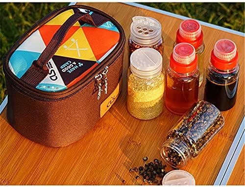 FantasyDay 6 Pcs PET Plastic Spice Jars Moisture Proof Condiment