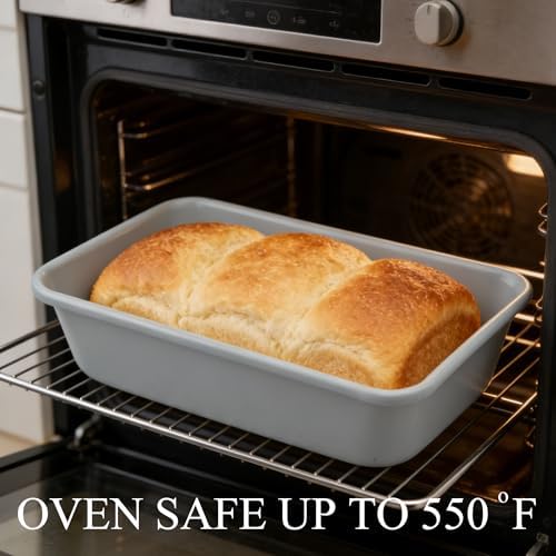 Non-Stick Loaf Pan 9x5, Non-Toxic Lnorganic Ceramic Coating