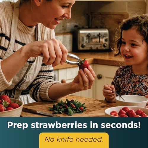 Strawberry Huller, Pitter and Corer Tool