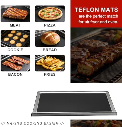 5 Pcs Reusable Air Fryer Crumb Tray Liners Compatible with Gourmia