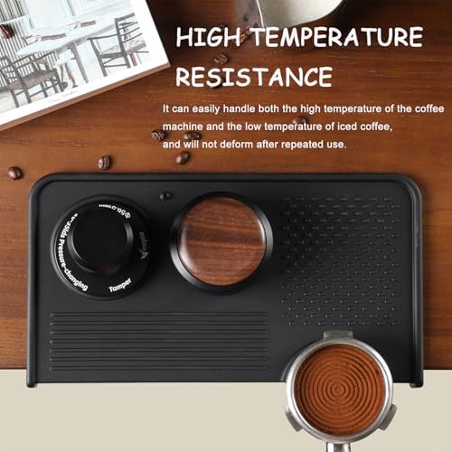 Espresso Tamping Mat with Portafilter Slot, Thick Food Grade Silicone