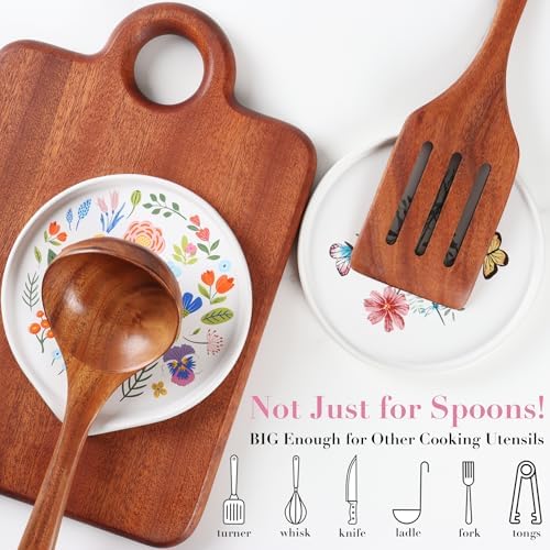 Ceramic Spoon Rest for Stove Top Cute Spoon Rest for Kitchen Counter