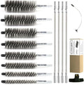 50 in Pipe Cleaning Brush Set with Stainless Steel Bristles