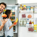 3PCS Refrigerator Door Organizer Set, Fridge Hanging Mesh Bag for