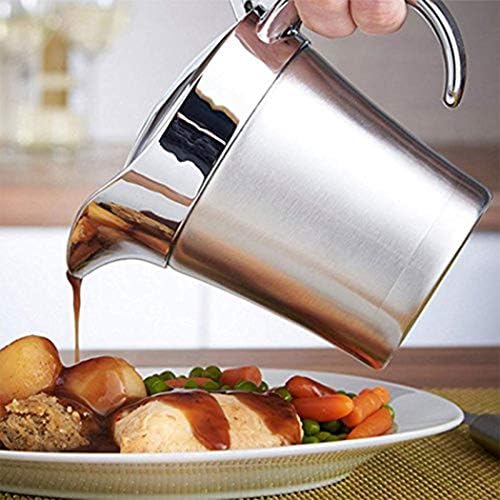 Double Insulated Gravy Boat, 26oz Stainless Steel Sauce Jug with
