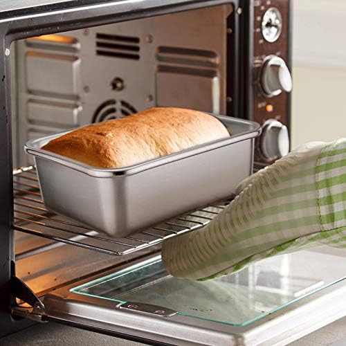 TeamFar Rectangular Cake Pan Brownie Pan, Stainless Steel Lasagna Pan