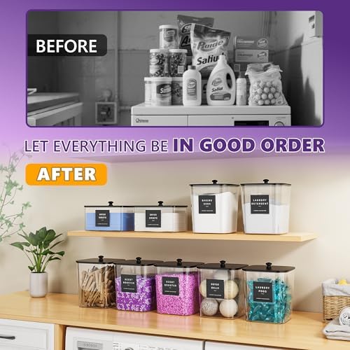 Moforoco 5 Pack Laundry Pods Containers
