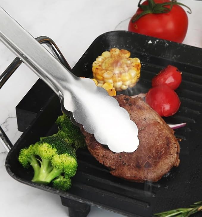 3 PCS Kitchen Tongs Set, Stainless Steel - Image 4