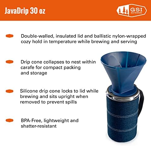 GSI Outdoors JavaDrip Portable Drip Coffee System, 30 fl. oz.