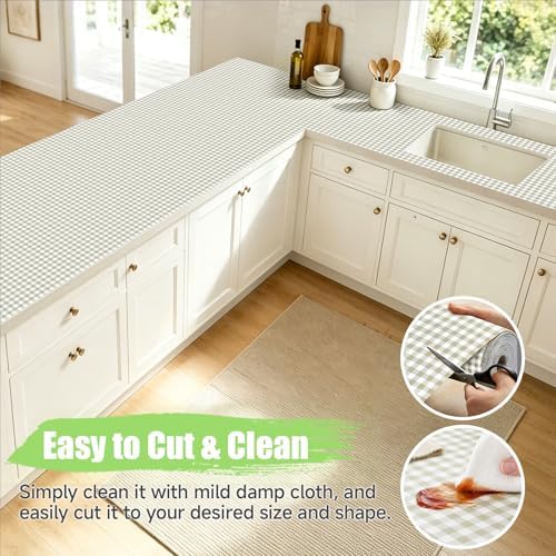 Songrey Non-Adhesive Shelf Liner & Cabinet Liner, 12" x 240"