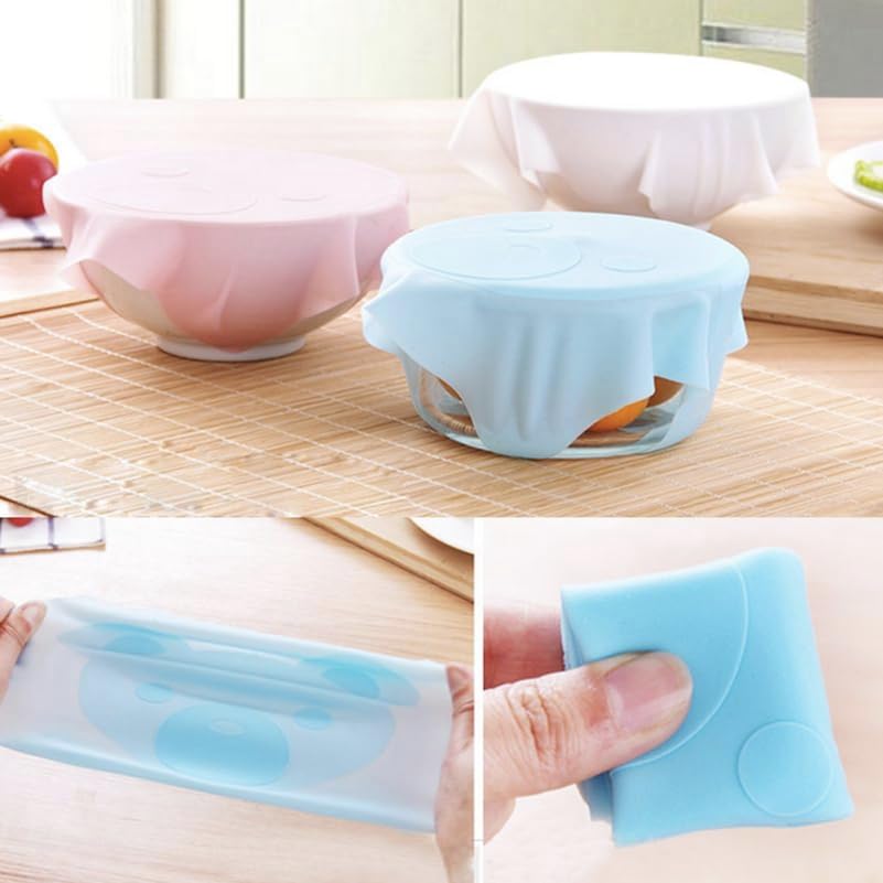 Hemoton Silicone Stretch Lids, Reusable Bowl Covers