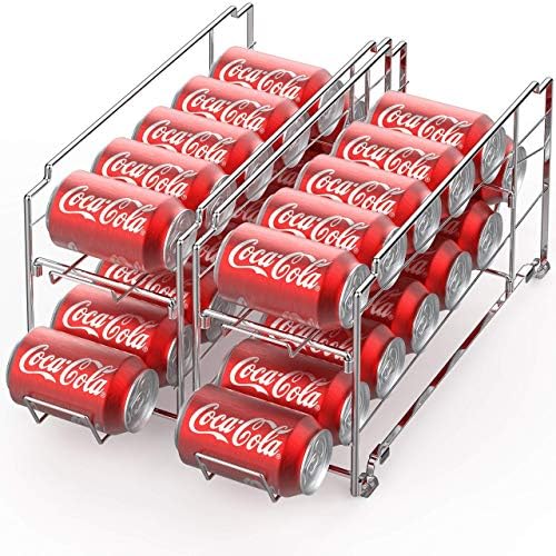 SimpleHouseware Beverage Can Dispenser Rack + Stackable Can Rack