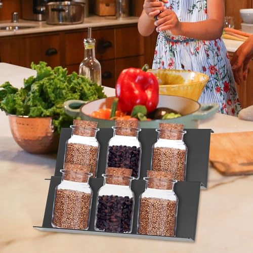 Stackable Spice Rack Organizer 3 Piece for Kitchen Drawer