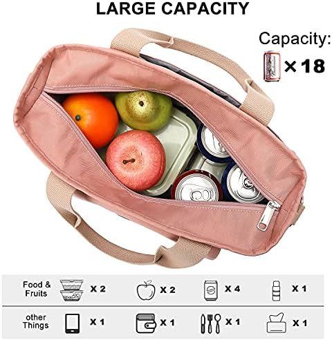 Weitars Insulated Lunch Bag for Women Men,Leak Proof Lunch Box for