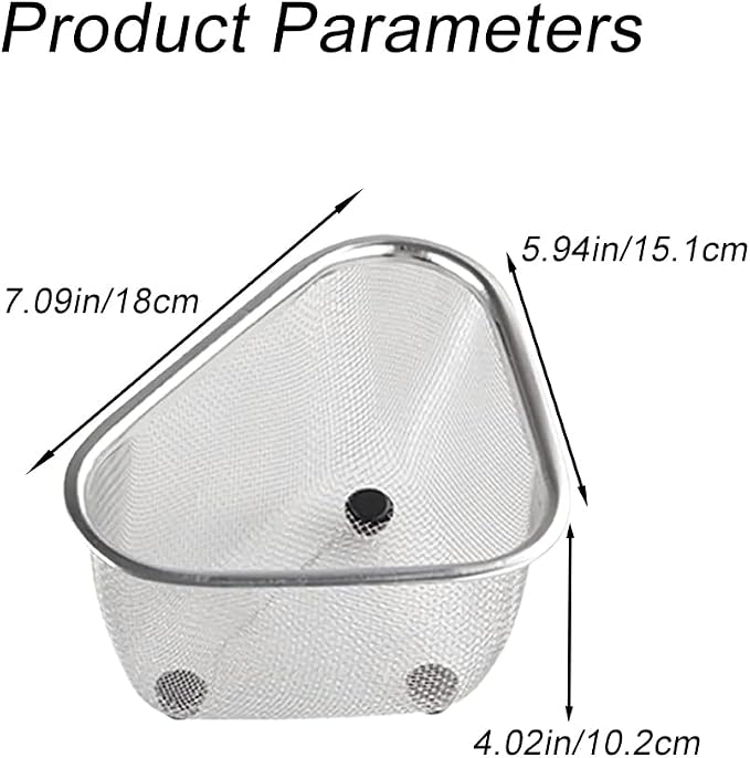 Triangle Basket Triangle Sink Colander Food Strainer - Image 2