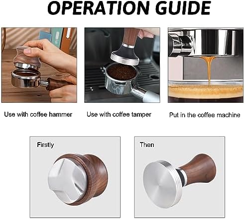 58mm Espresso Tamping Station 3-in-1 Set Coffee Distributor Tamper