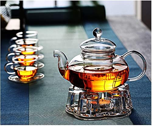 Sun's Tea Universal Solid Crystal Glass Ultra Clear Teapot Warmer