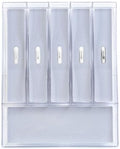 Glad Clear Plastic Silverware Drawer Organizer, 6 Compartments