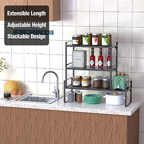 Expandable Metal Kitchen Cabinet Storage Shelf