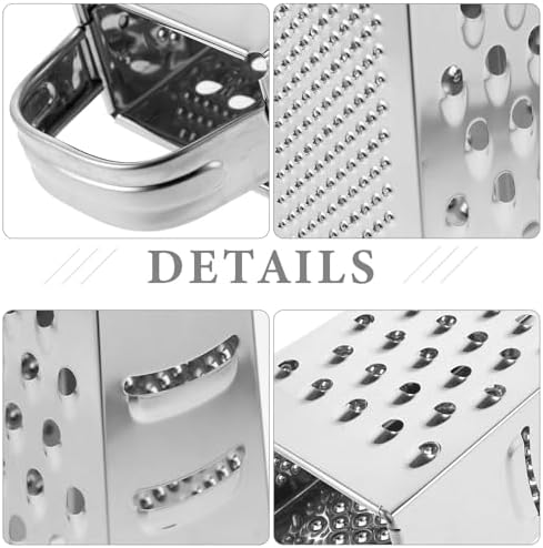MAGICLULU 1pc Stainless Steel Vegetable Grater Portable Metal Grater