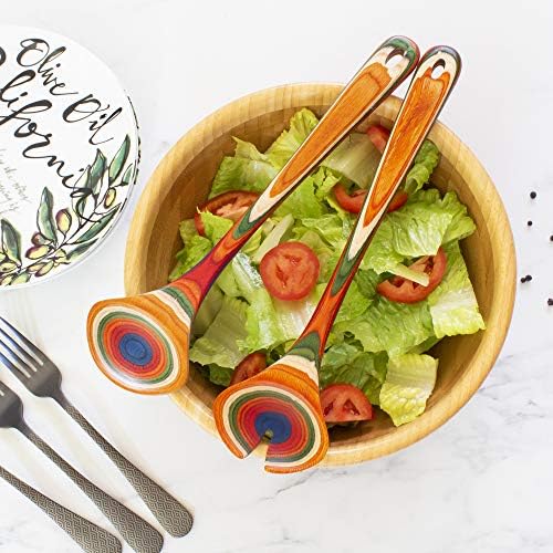 Totally Bamboo Baltique Marrakesh Collection Wooden Salad Serving