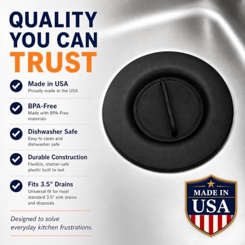 2-in-1 Kitchen Sink Strainer and Stopper, 1 Pack