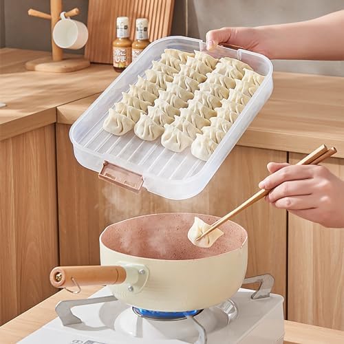 WUWEOT 4-layer Food Storage Container, Refrigerator Organizer Bin