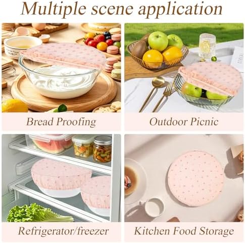 Reusable Beeswax Bowl Covers for Bread Proofing, 12 Inch