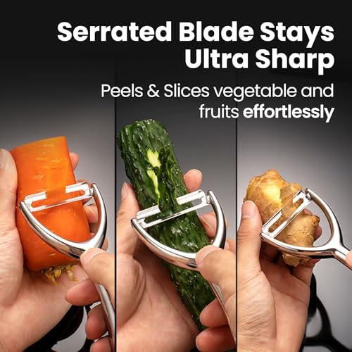 Gourmet Easy Vegetable Peeler Ultra Sharp Stainless Steel Blade
