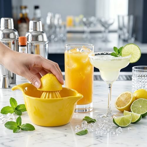 4-Inch Ceramic Lemon Squeezer with Handle