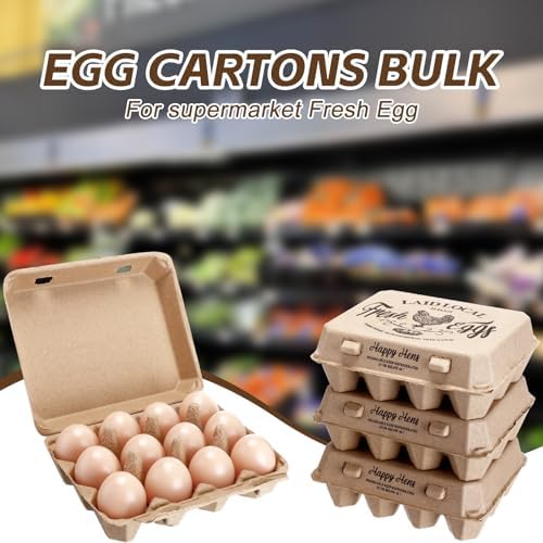 Zhanmai 50-Piece Paper Pulp Egg Cartons